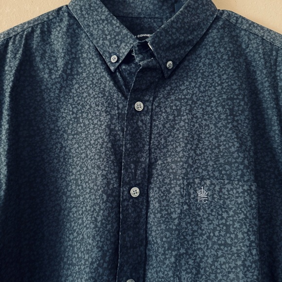 NWT Men's French Connection Long Sleeve Navy Shirt Size L - Picture 5 of 6